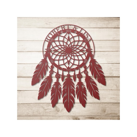Native American Dreamcatcher Metal Sign | Custom Tribal Wall Art