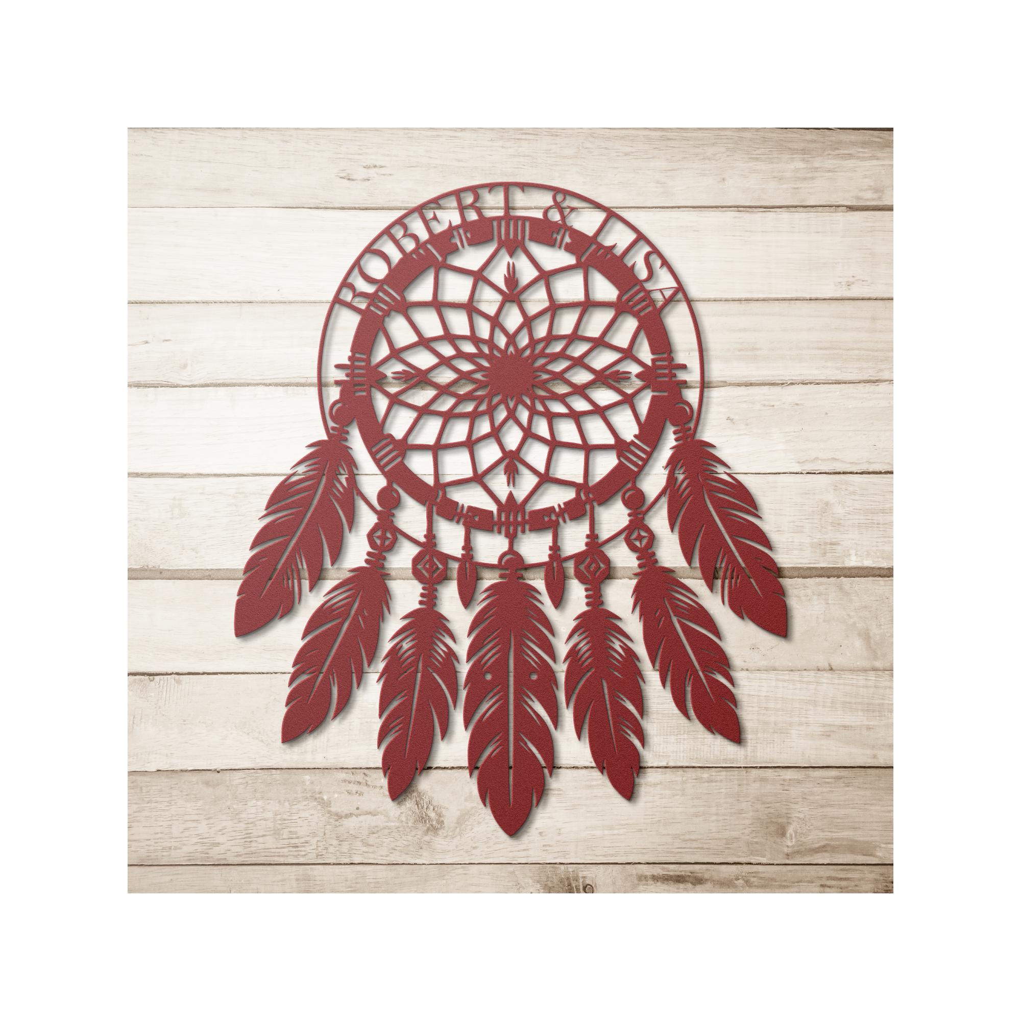 Native American Dreamcatcher Metal Sign | Custom Tribal Wall Art