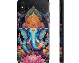 Trippy coque de téléphone psychédélique Ganesha pour iPhone 12 dieu Ganesh éléphant Hippie bohème style rétro coque de téléphone housse pour iPhone 14, 13, 11 Pro