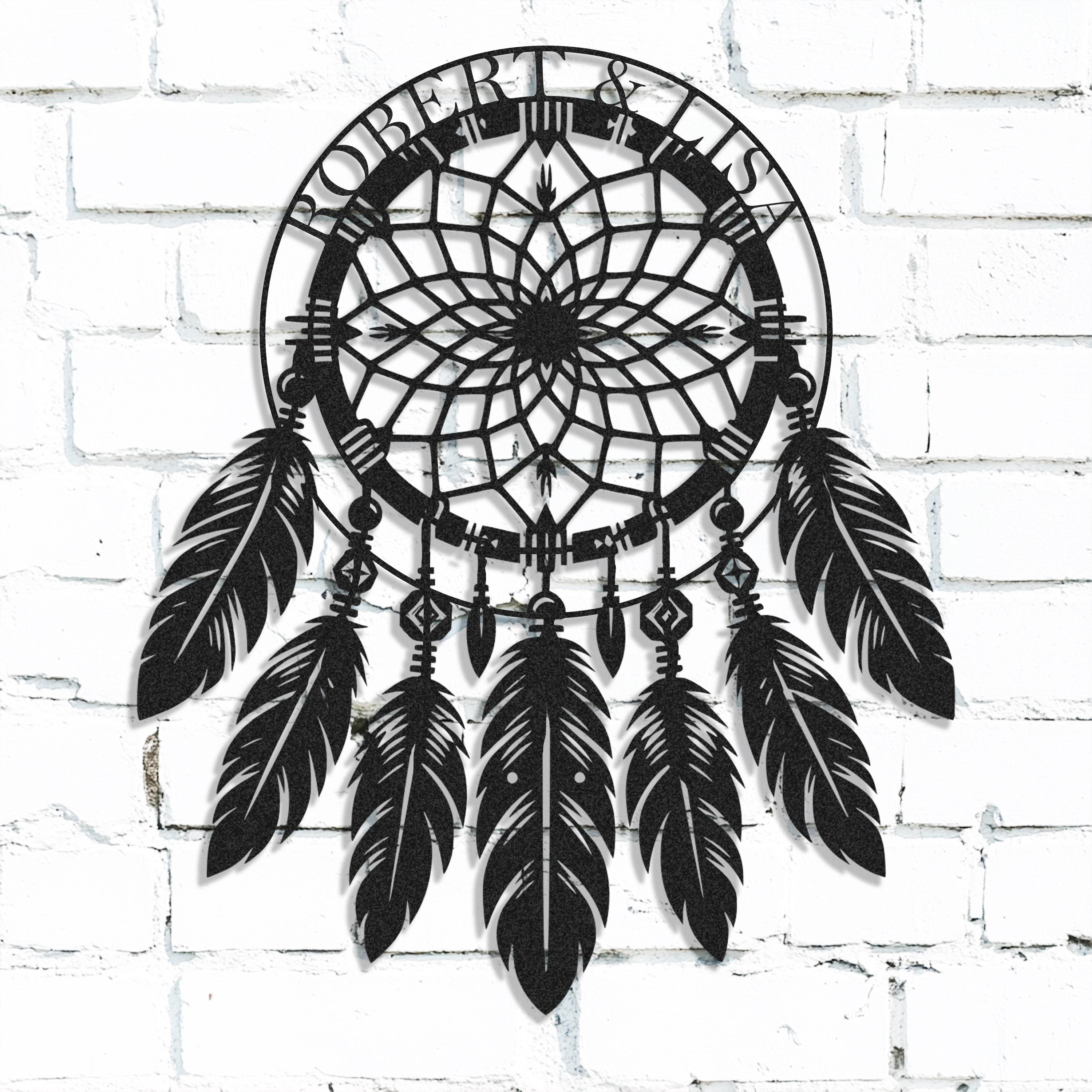 Native American Dreamcatcher Metal Sign | Custom Tribal Wall Art