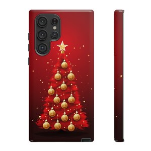 Christmas Phone Case for iPhone 15, 14, 14 Pro Max, 13, 12, Samsung Galaxy S23, S22, S21, Google Pixel 7, Christmas Tree Lights, iPhone Case
