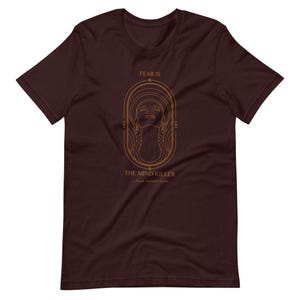 Sci-Fi T-Shirt, Dune Quote, Fear is the mind killer, Occult Gothic Horror Shirts Frank Herbert, Dune Shirt, Science Fiction, Gift Book Lover