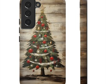 Vintage Christmas Tree iPhone 15 14 13 12 11 Pro Max Case iPhone 14 Plus iPhone XS Max iPhone XR iPhone 7 8 14 15 Plus SE iPhone Cover Case