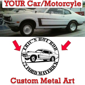 Custom Car Metal Wall Art, Personalized Garage Metal Sign Your Motorcycle, Racing Auto Decor, Car Lover Gift for Men Home Mancave Wall Decor