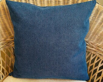 Farmhouse Denim Country Decorative Pillow Cover