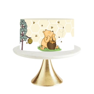 Pooh Bear Baby Shower Cake Topper / POOH BEAR / Cake Topper / Pooh Bear Cake Topper / Baby Shower / Vintage Pooh / Pooh Bear Decorations