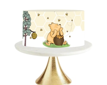 Pooh Bear Baby Shower Cake Topper / POOH BEAR / Cake Topper / Pooh Bear Cake Topper / Baby Shower / Vintage Pooh / Pooh Bear Decorations