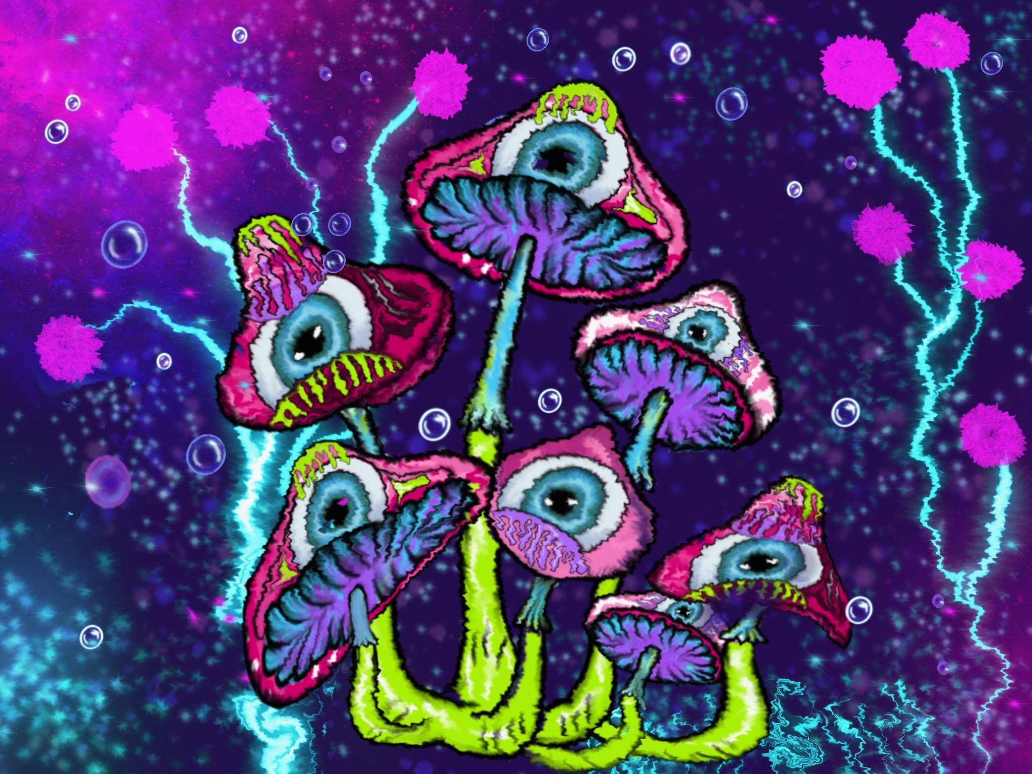 ALIEN / MUSHROOM / PSYCHEDELIC / prints Etsy
