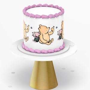 Pooh Bear Baby Shower Cake Topper / POOH BEAR / Cake Topper / Pooh Bear Cake Topper / Baby Shower / Vintage Pooh / Pooh Bear Decorations
