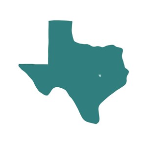Impresión minimalista de Texas (descarga digital)
