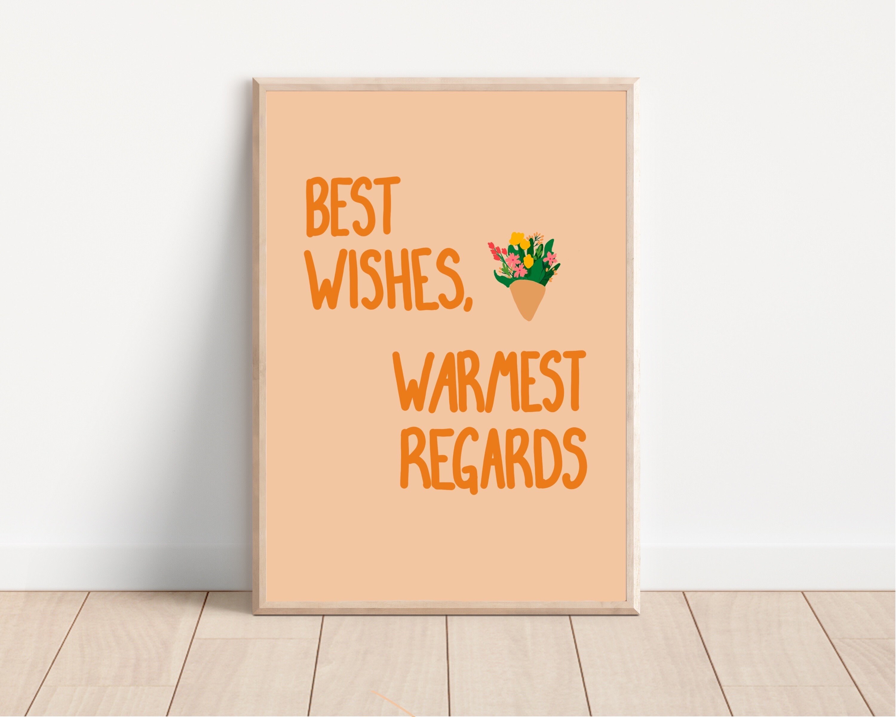 Best Wishes, Warmest Regards Schitt’s Creek Print (digital Download