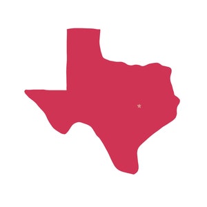 Impressão minimalista do Texas (download digital)