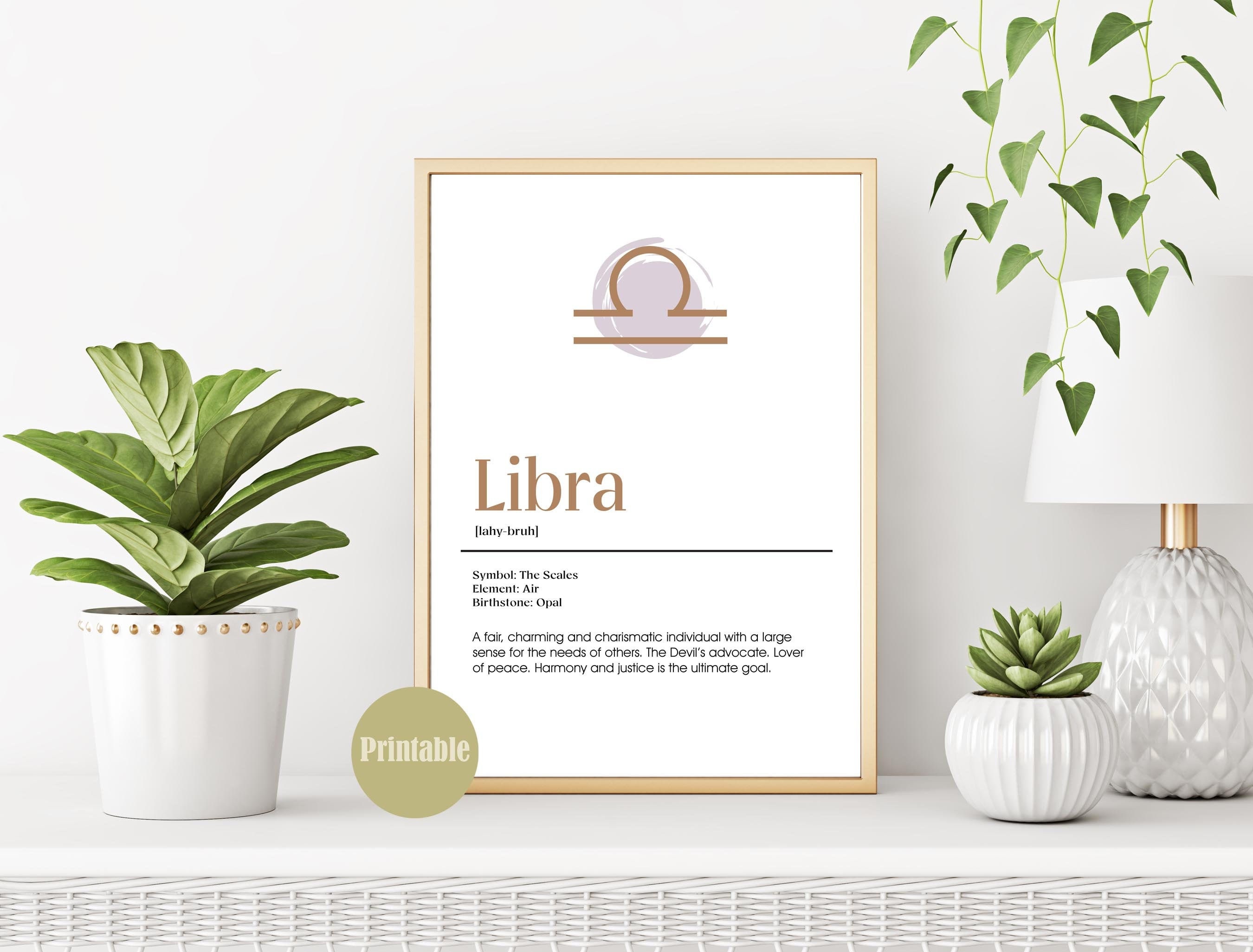 Libra Dictionary Print Libra Definition Print Libra Poster | Etsy