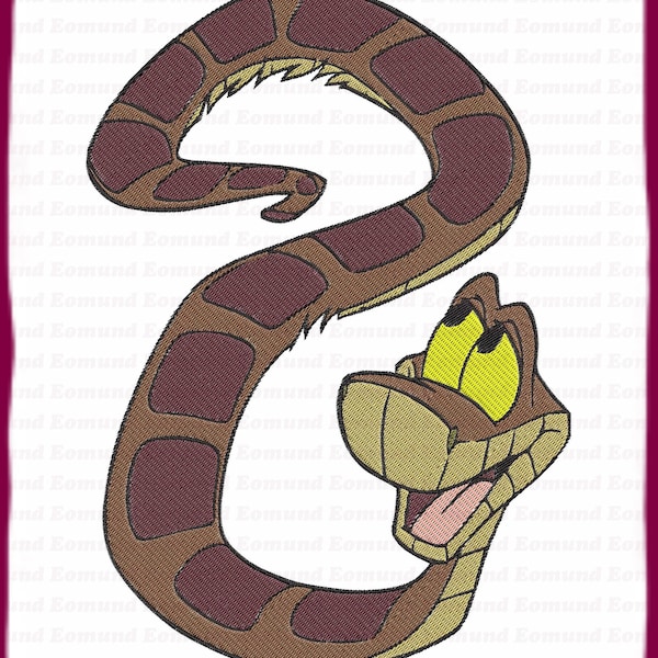 Kaa Jungle Cubs Füllen Stickerei Design 4 - Instant Download