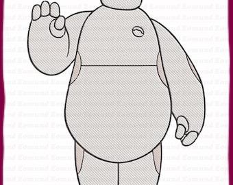 Baymax Big Hero 6 Filled Embroidery Design 7 - Instant Download