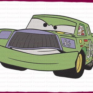 チック・ヒックスの車がいっぱいの刺繍デザイン - すぐにダウンロード