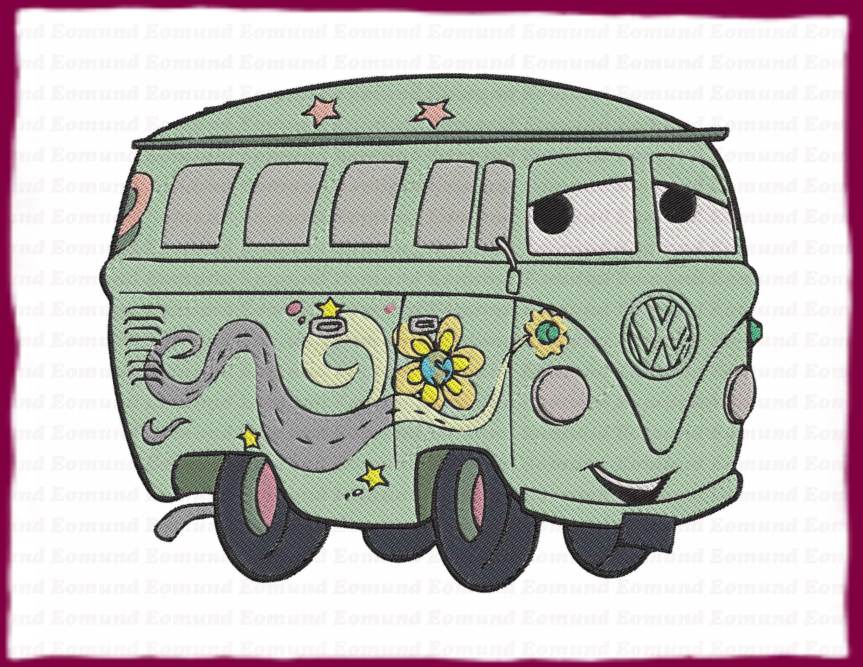 Fillmore Autos gefüllt Stickerei Design Instant Download Etsy.de