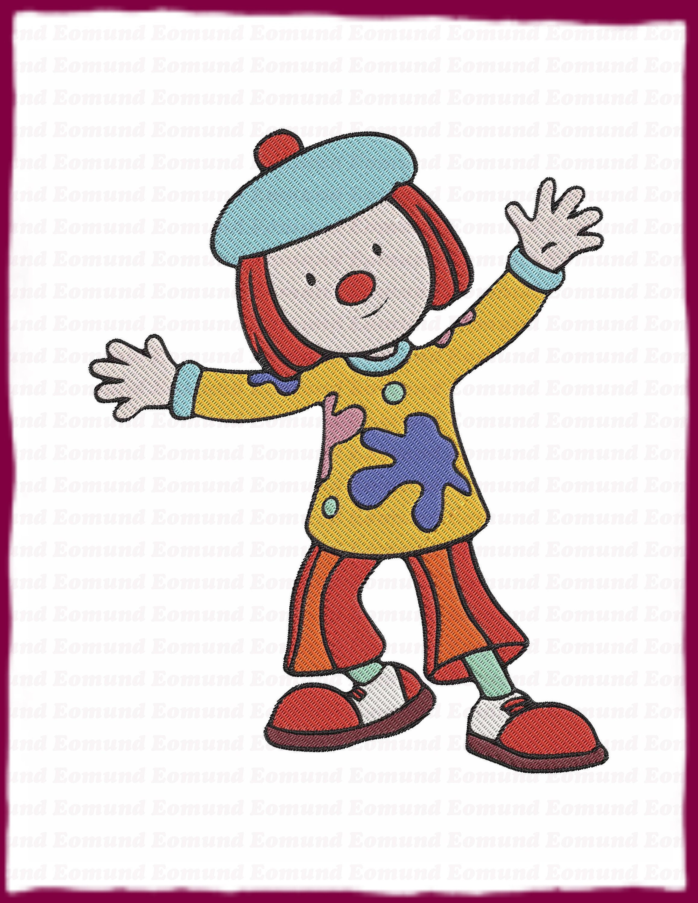 JoJo Tickle Jojo Circus Fill Embroidery Design 13 Descarga instantánea