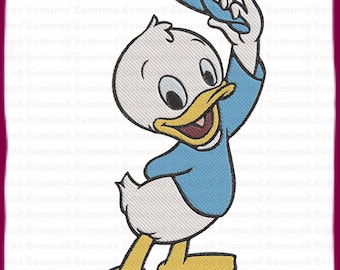 Dewey Ducktales Fill Embroidery Design 8 - Instant Download