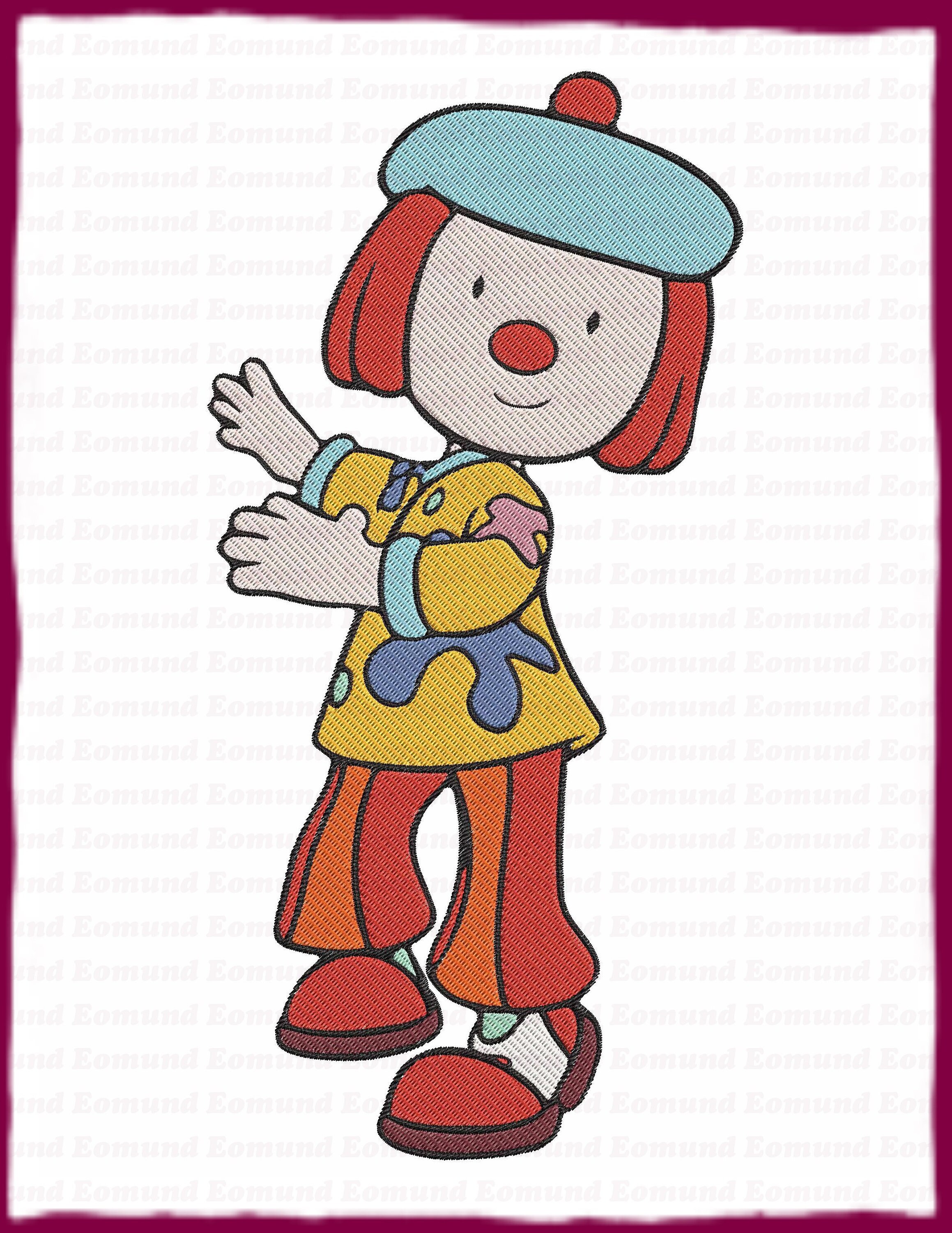 JoJo Tickle Jojo Circus Fill Embroidery Design 12 Instant Etsy