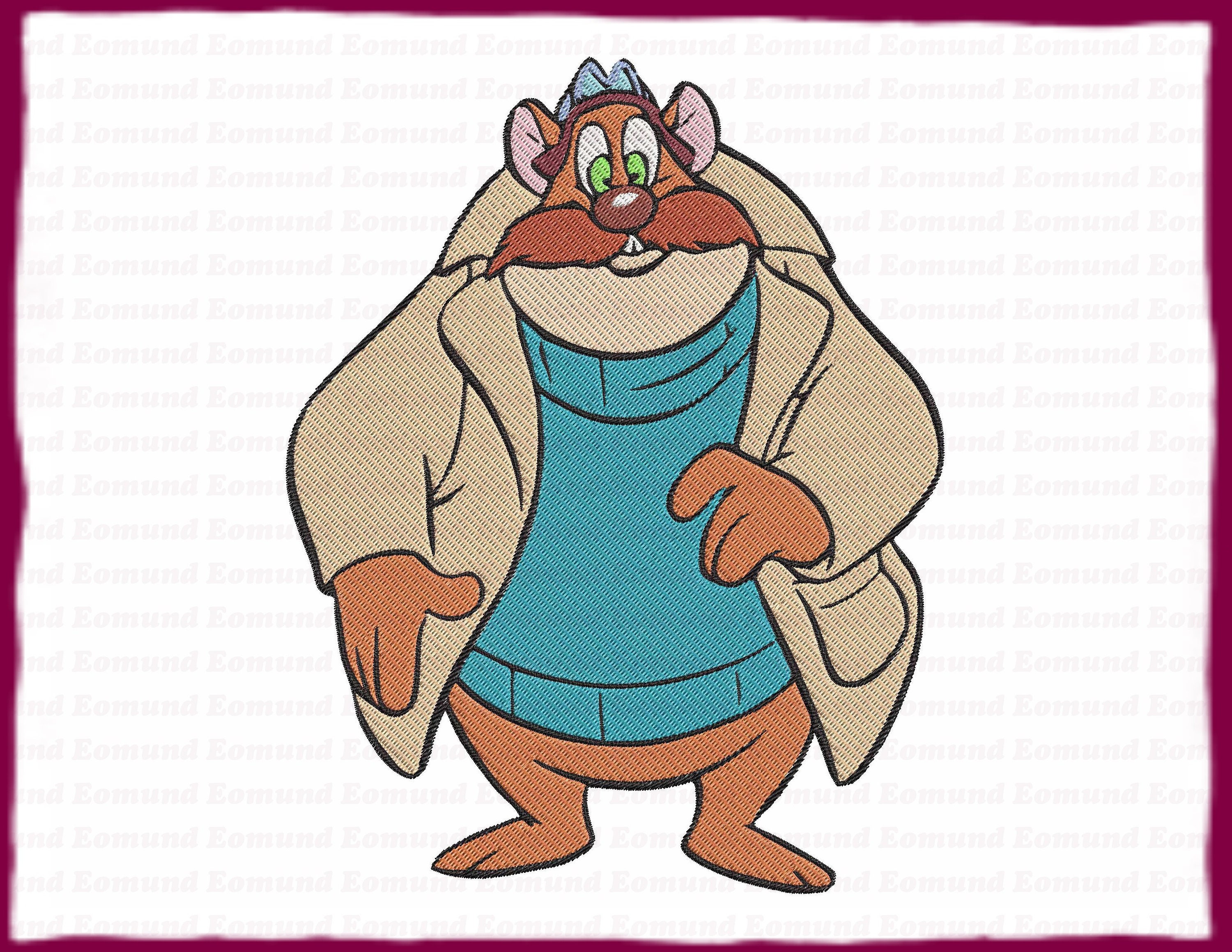 Monterey Jack Chip and Dale Fill Embroidery Design 3 Instant Download