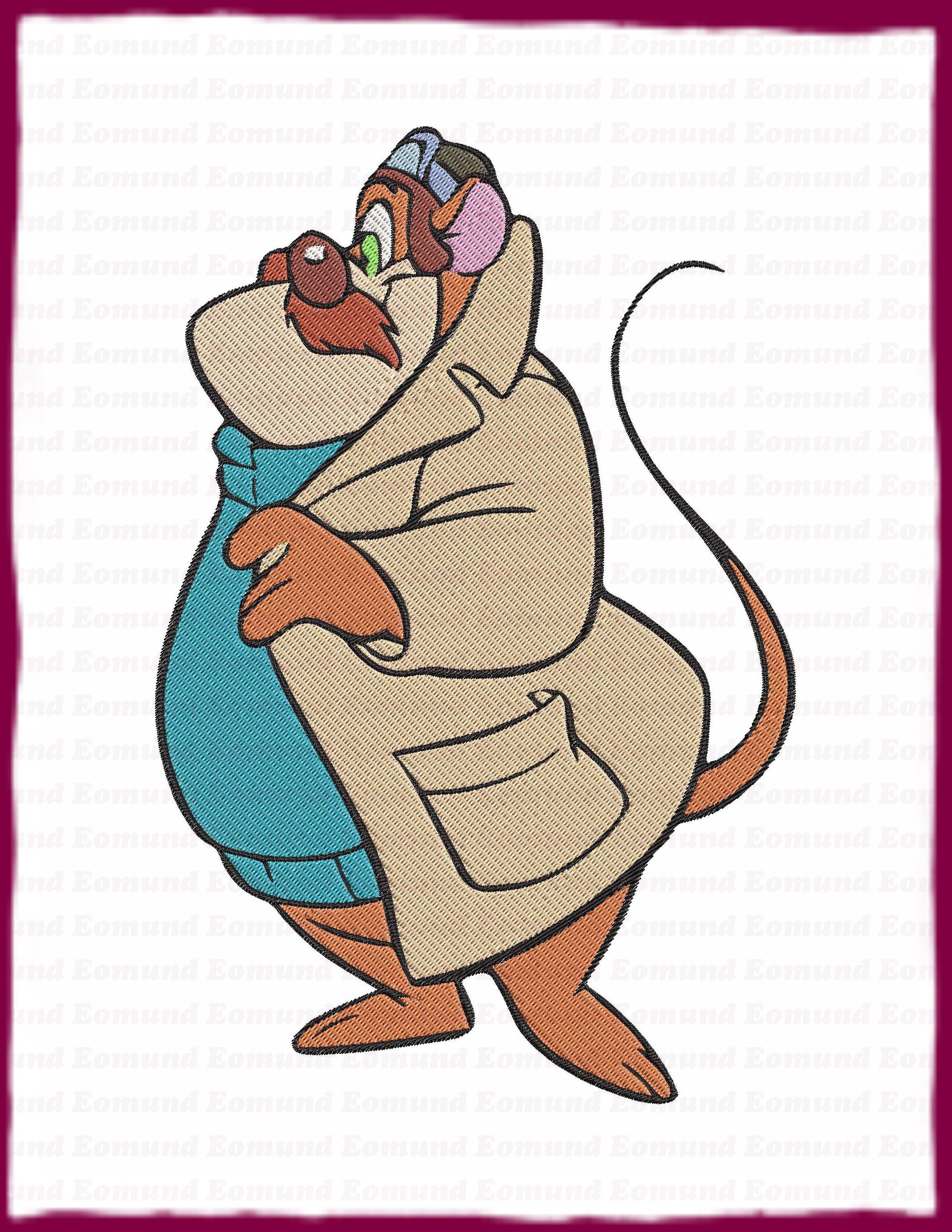 Monterey Jack Chip and Dale Fill Embroidery Design 5 Instant Etsy