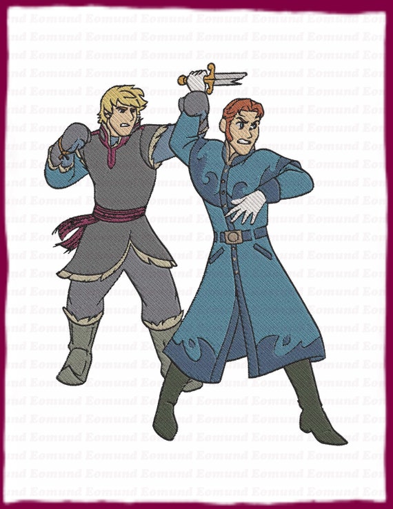 Hans With Kristoff Frozen Filled Embroidery Design Instant Download -   Finland