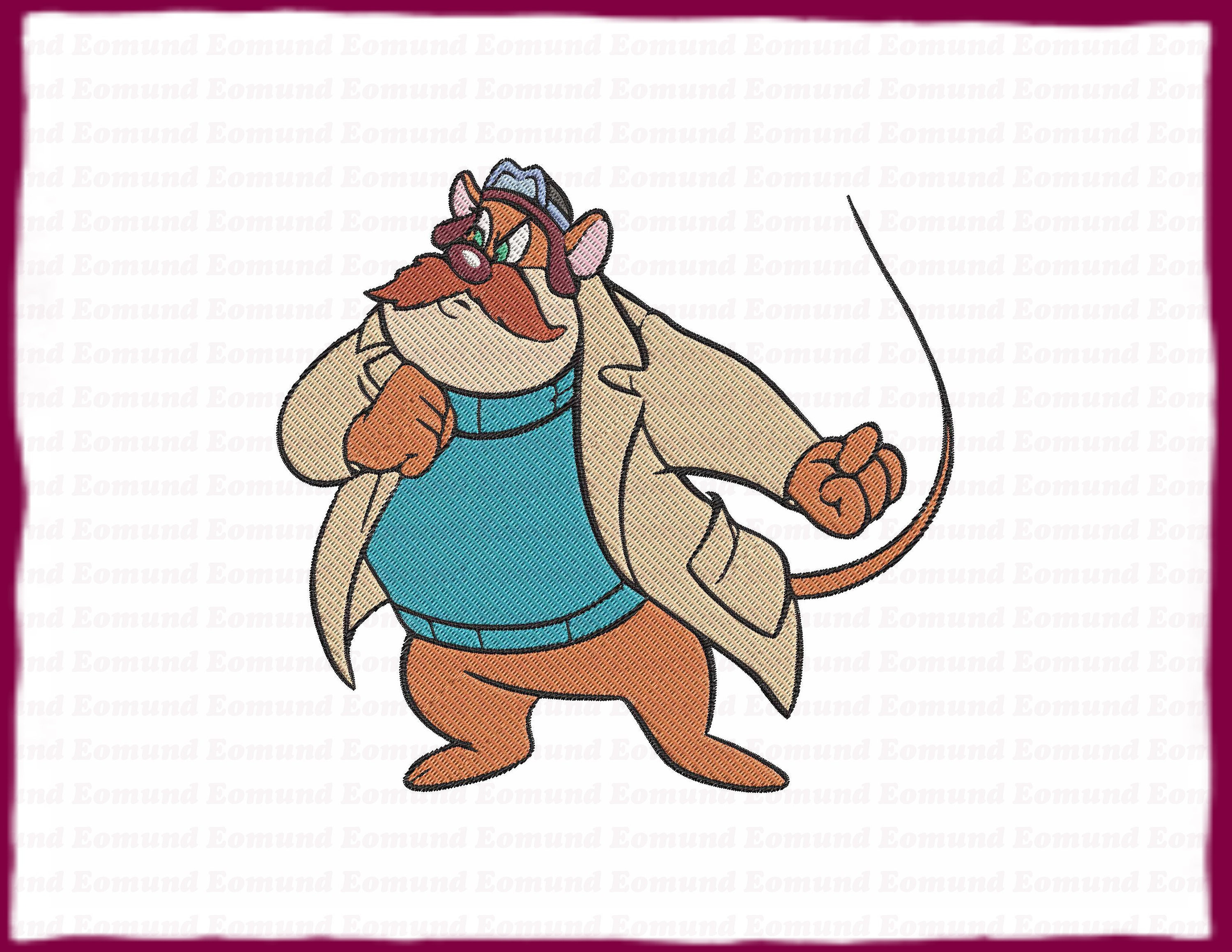 Monterey Jack Chip and Dale Fill Embroidery Design 8 Instant Etsy UK