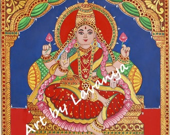 Goddess Lakshmi - Tanjore style