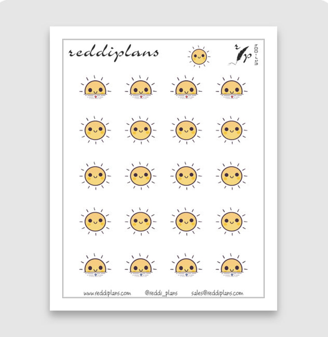 Download Kawaii Weather Icon Stickers | Etsy