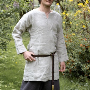 Viking natural linen tunic