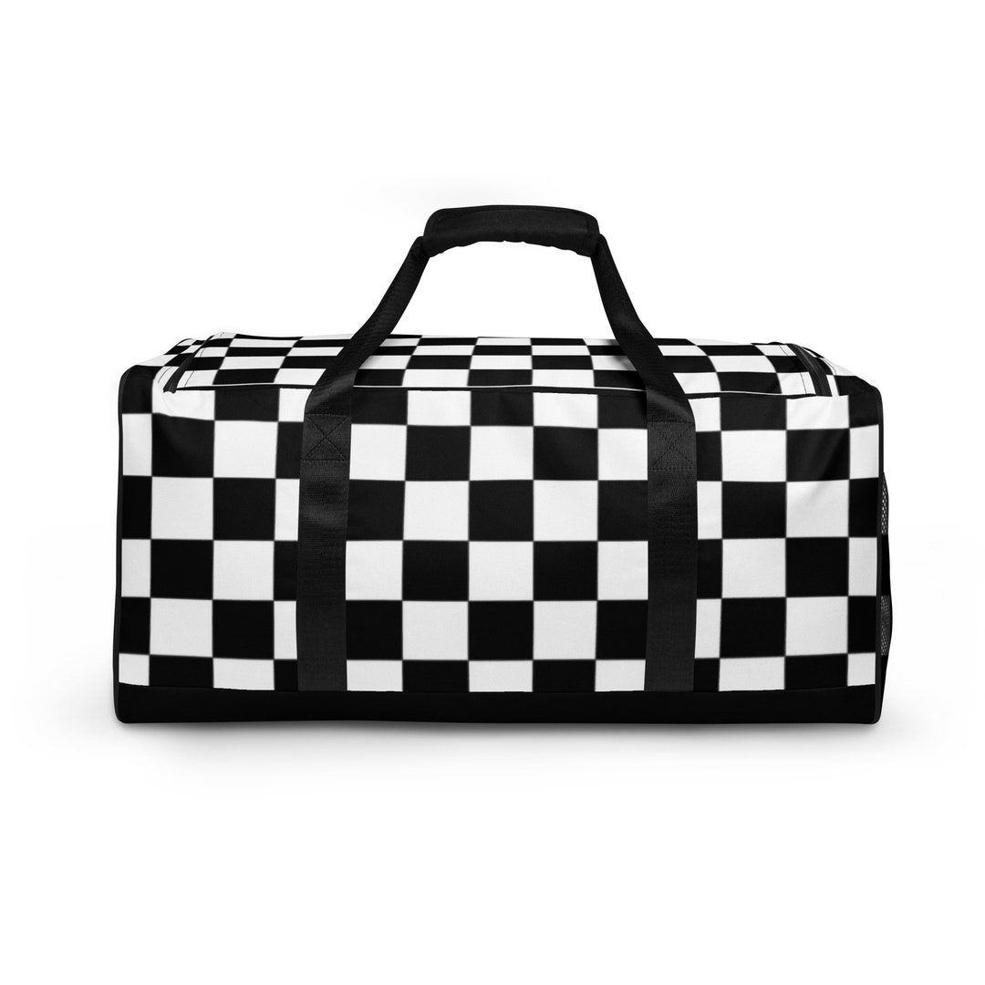 Checker Duffle Bag Etsy