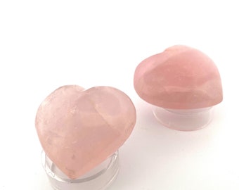 Large Rose Quartz Heart Tumbled Crystal Stone