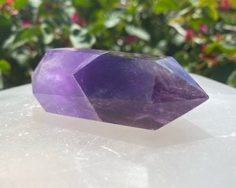 Chevron Amethyst Crystal Double Terminated Points