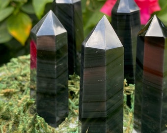 Obsidian Crystal Tower Points ~ Obsidian Crystals