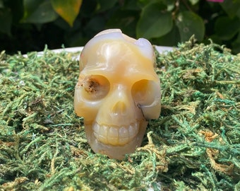 Druzy Agate Crystal Skull ~ Crystal Skull Halloween ~ Druzy Agate