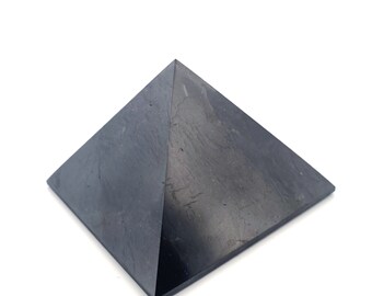 Large Shungite Pyramid - Shungite EMF Protection - Shungite Black Stone