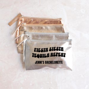Custom Fiesta Siesta Tequila Repeat Recovery Kit, Personalized Hangover Recovery Kit, Bachelorette Party Favor Bags, Bridal Shower Favors