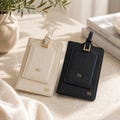 Personalized Leather Passport Holder and Luggage Tag Set, Mr and Mrs Passport Cover and Luggage Tag Honeymoon Gift, Wedding Gift for Couples product logo