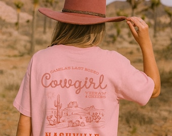 Custom Nashville Bachelorette Shirts, Personalized Cowgirl Crew Shirt, Last Rodeo Tees for Bridesmaids, Western Bachelorette Bride Shirt