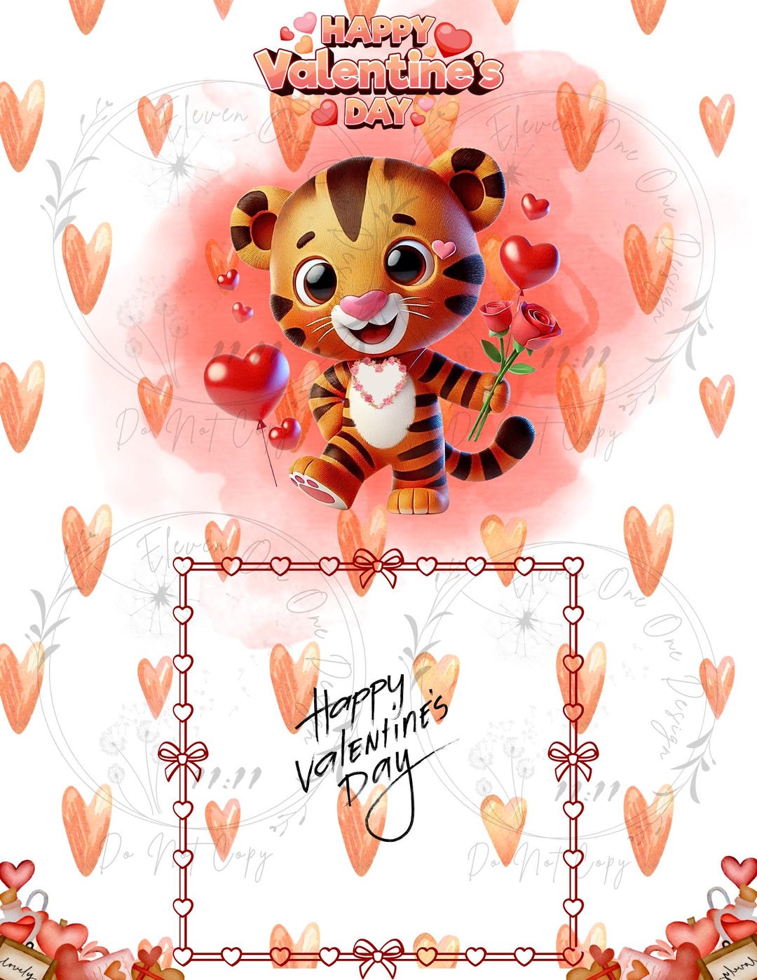 Daniel Tiger Valentines Day Card PNG Instant Download.. - Etsy