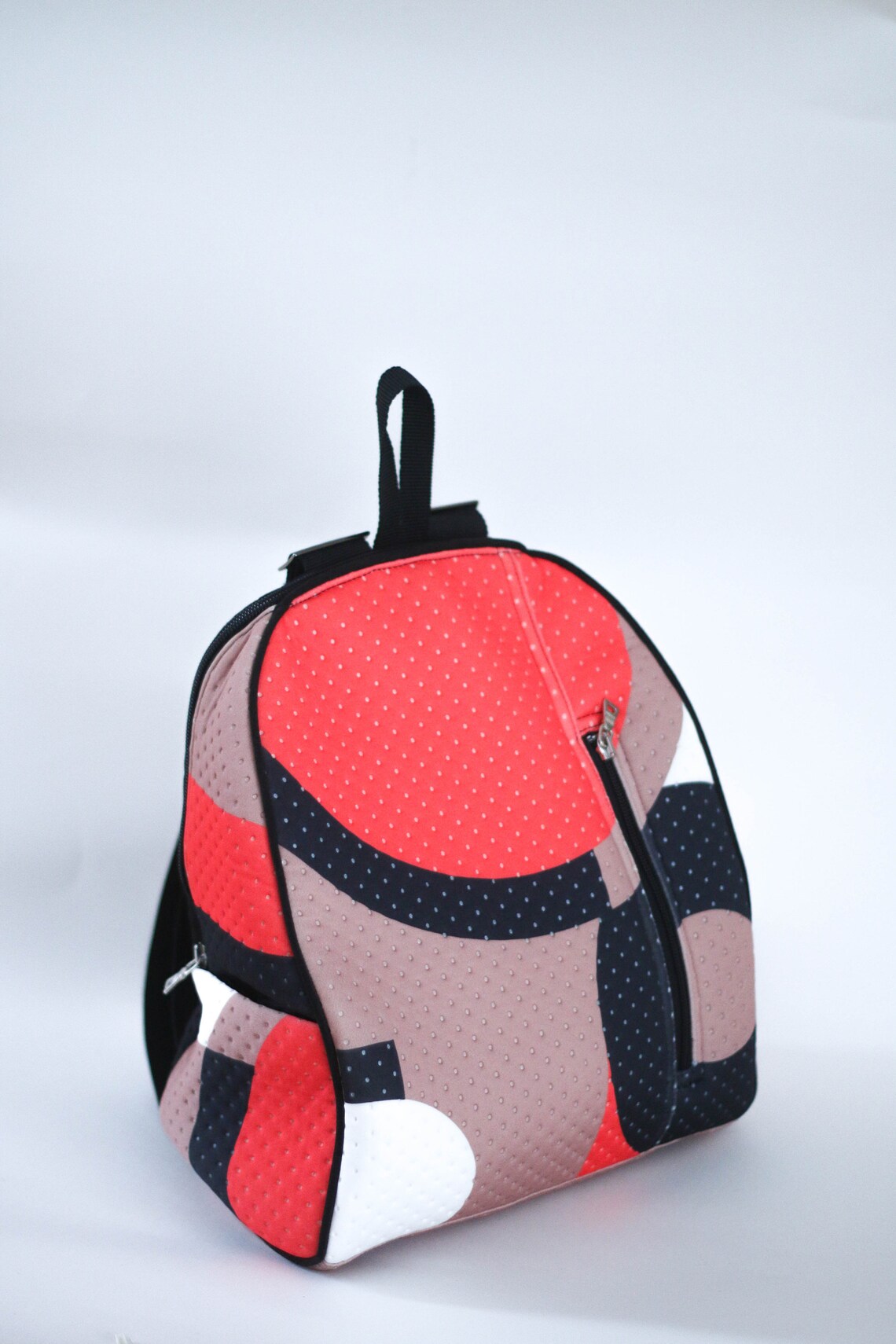Small neoprene fabric backpack for women Colorful waterproof Etsy