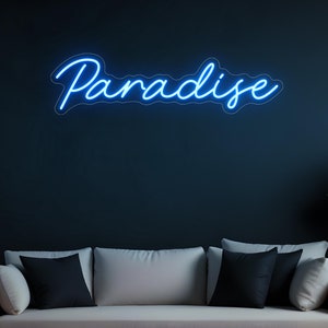 Electric Blue Neon Sign, Aesthetic Led Sign, Wall Neon Sign, Light up ...