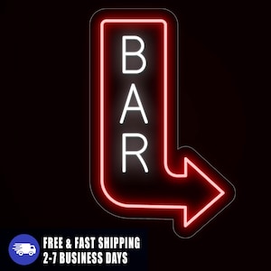Placa de seta de bar, placa de neon LED Oped, placa de neon para áreas externas, placa de neon moderna, placa iluminada para empresas, placa personalizada à prova d'água para restaurantes