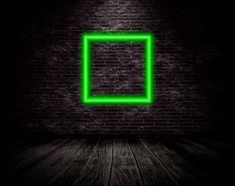 Beat ZEN Square Neon Led Light Sign, Cyberpunk Decor Japanese Enso Sign ...