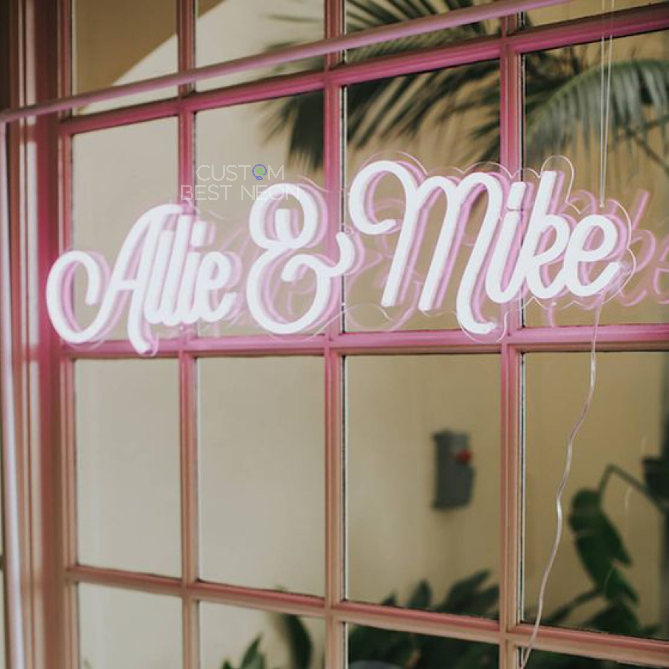 Enseigne LED Personnalisée Avec Miroir - Décoration Murale Pour Salle De Jeu, Bar, Salon, Alimentation USB, Texte Au Choix - 8