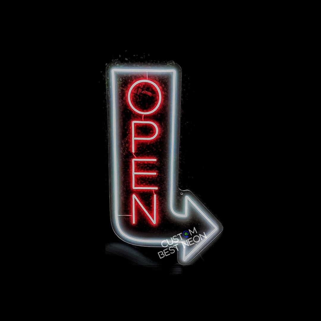 OPEN NEON SIGN Outdoor Ads Led Business Open Sign Make A Etsy
