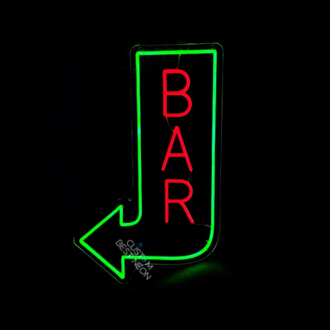Custom Neon Sign Bar Neon Sign Wall Art Bar Led Neon Sign Etsy