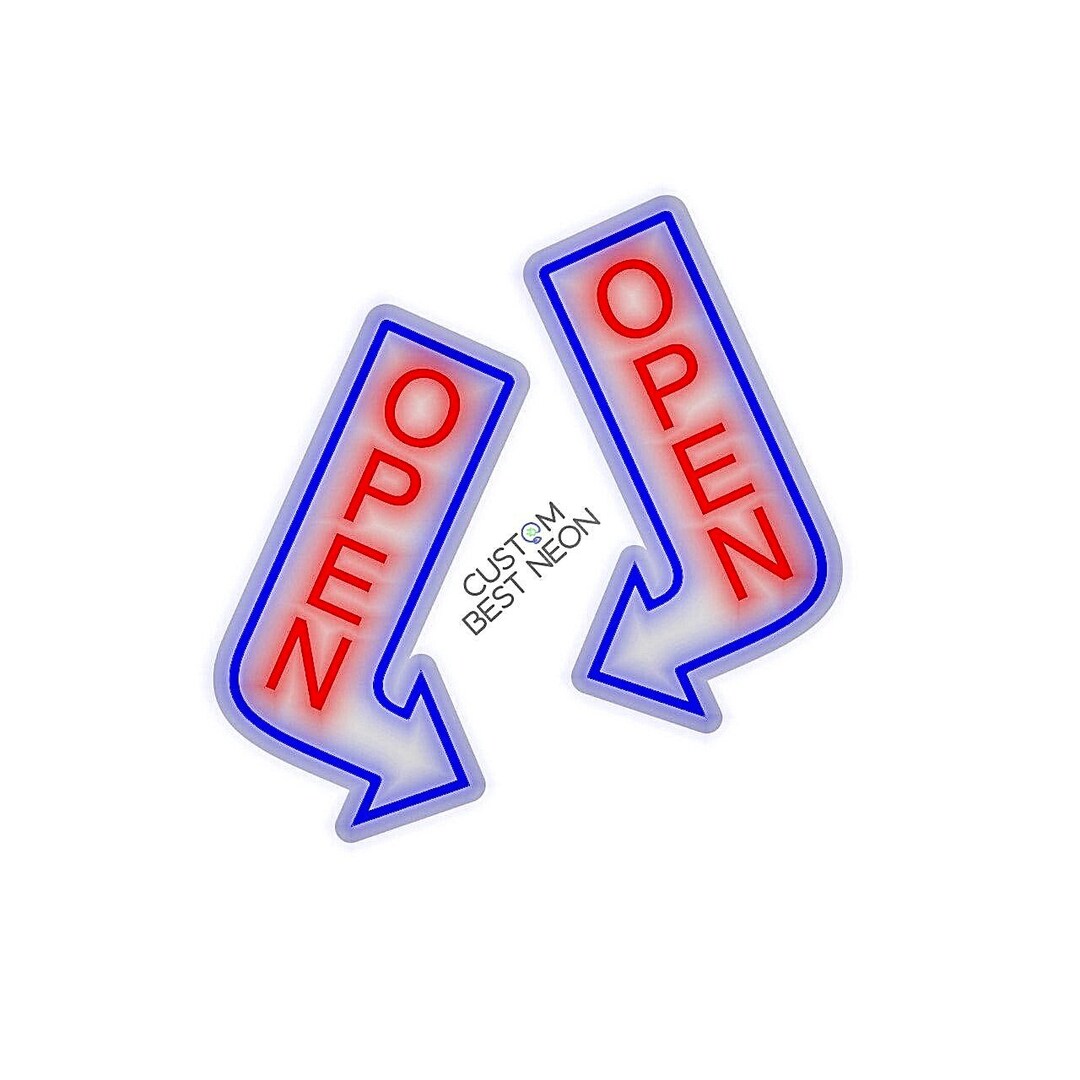 OPEN NEON SIGN Outdoor Ads Led Business Open Sign Make A Etsy