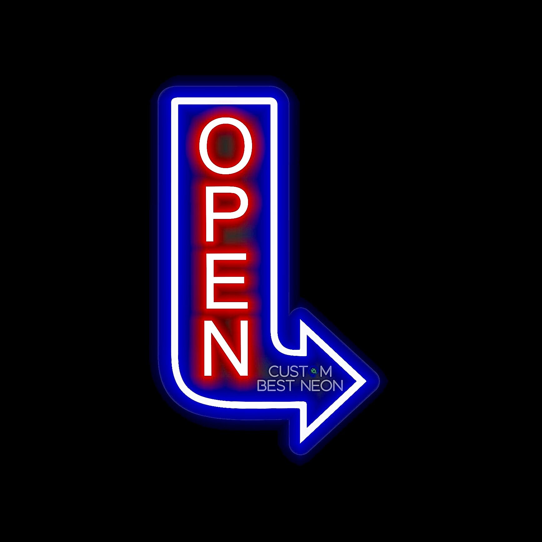 Open Neon Business Sign, Neon OPEN Sign Business Logo Wall Light Hanging Decoration, LED Sign